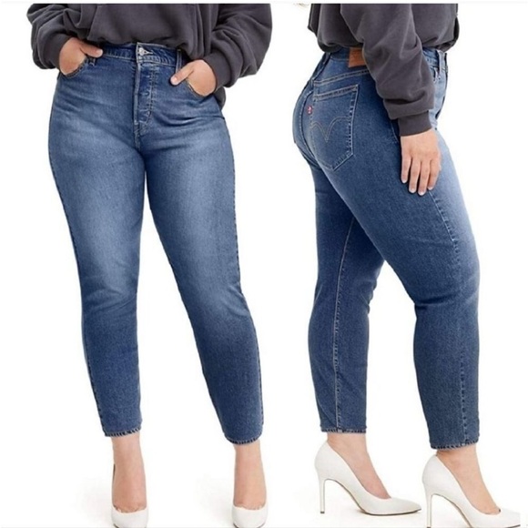 Levi's Denim - Levi’s Wedgie Skinny Distressed Ankle Stretch High Waist Jean